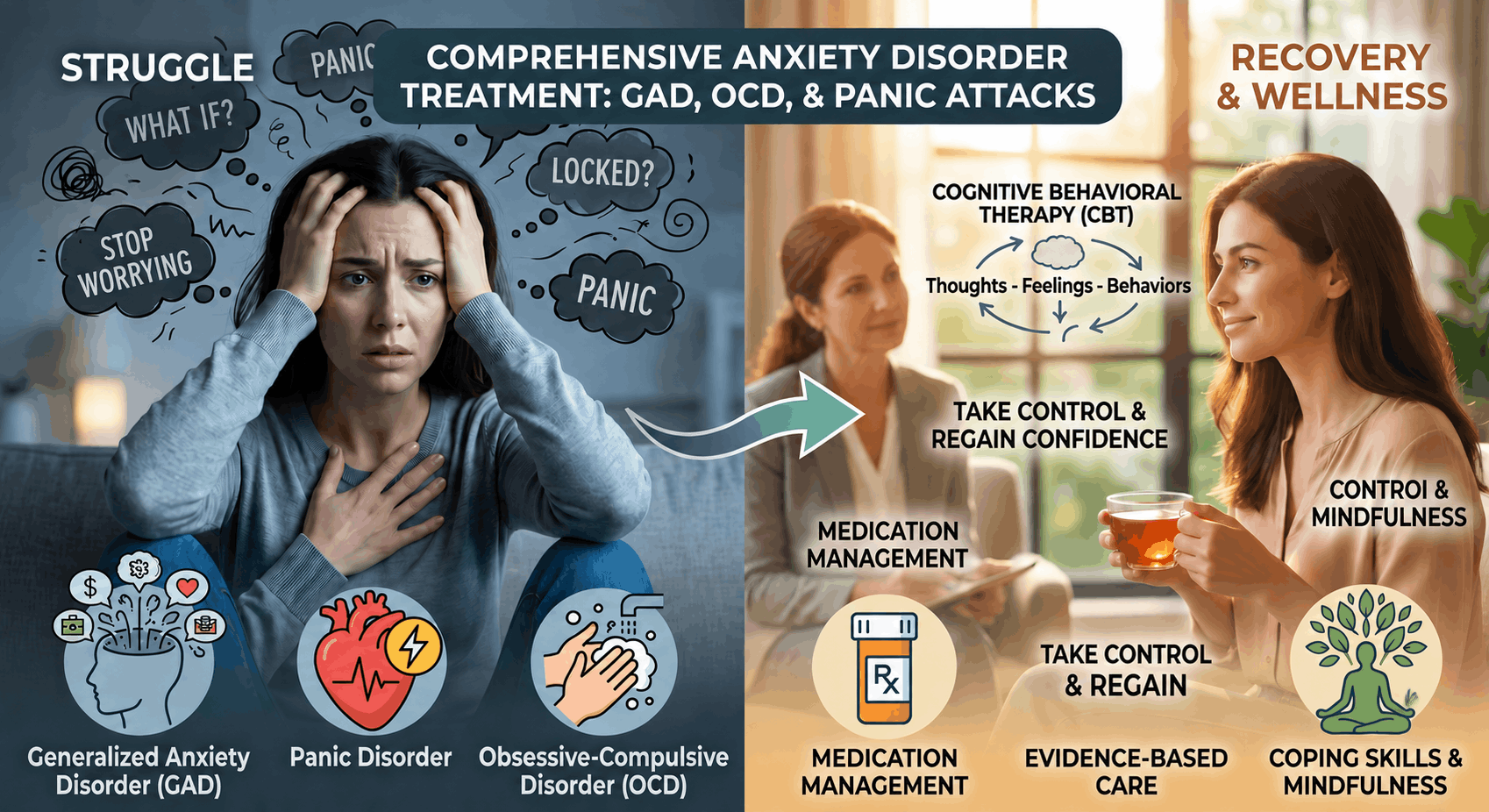 Anxiety Disorder Treatment for GAD, OCD & Panic Attacks