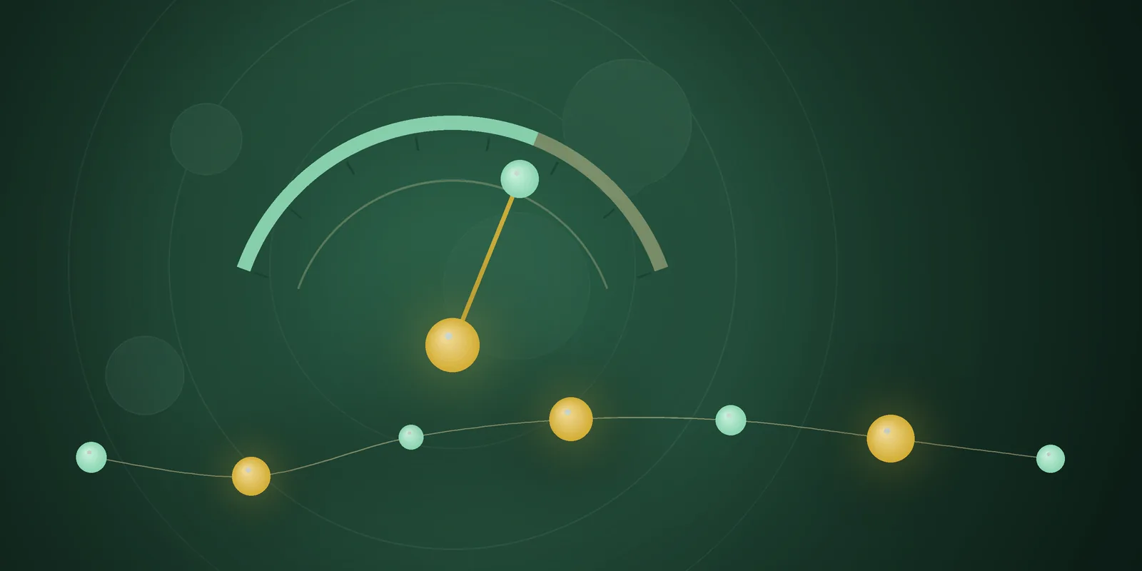 Illustrated cover: a progress gauge in mint and gold on a deep green background