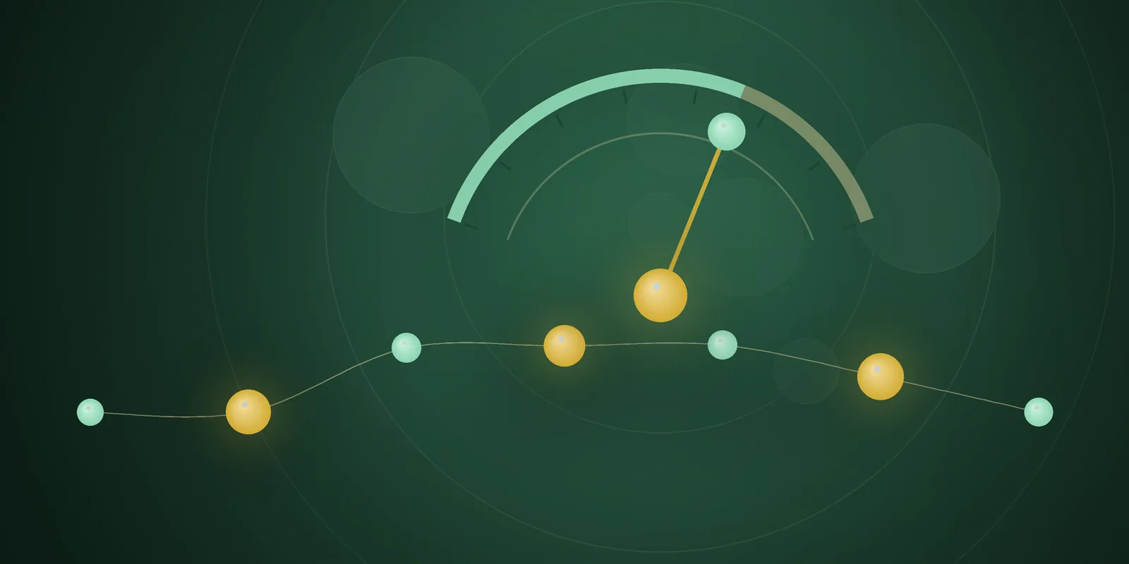 Illustrated cover: a progress gauge in mint and gold on a deep green background