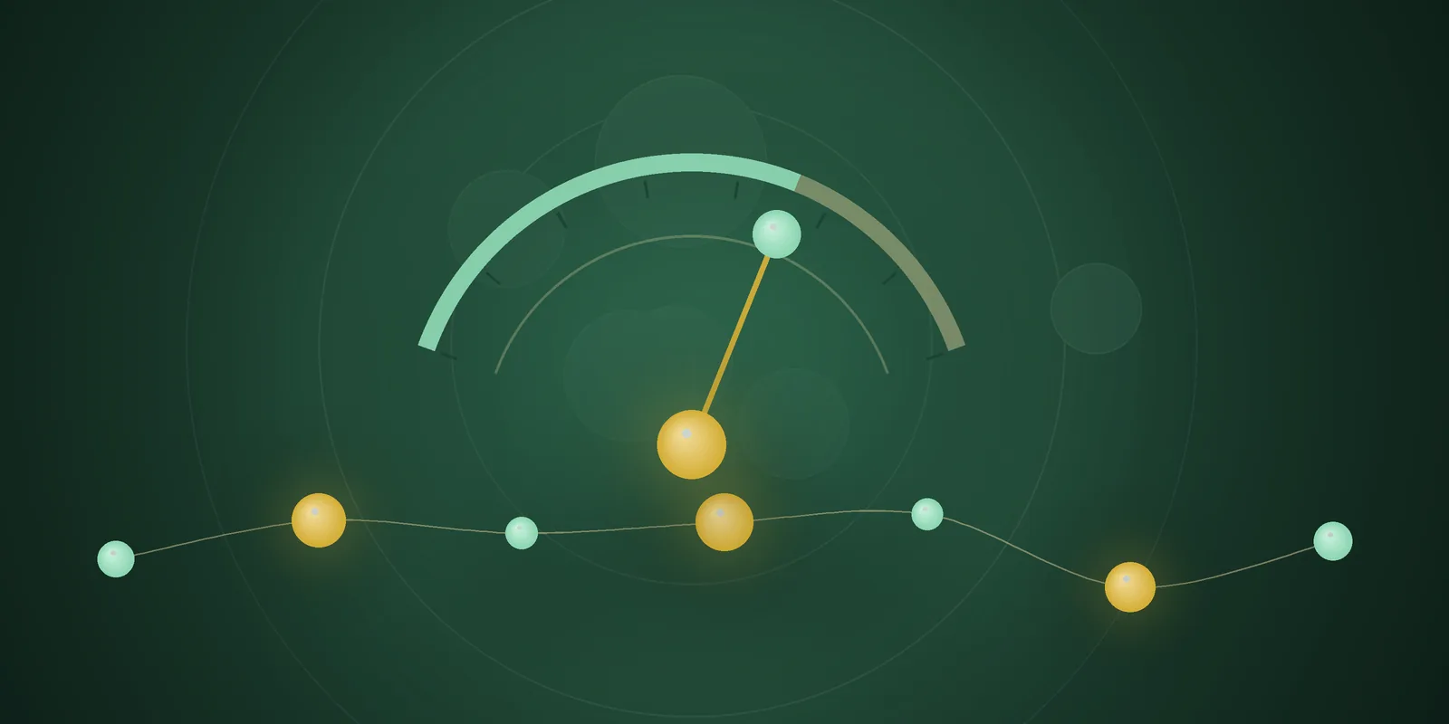Illustrated cover: a progress gauge in mint and gold on a deep green background